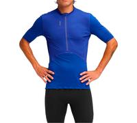 Hoka - T-shirt demi-zippé - M SkyBreeze Short Sleeve Zip Ultramarine pour Homme - Taille L - Bleu Bleu L