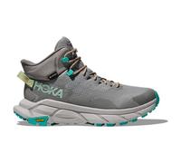 Hoka - Chaussures de randonnée journée en GORE-TEX - Trail Code GTX M Galactic Grey / Electric Aqua pour Homme - Taille 8 US - Gris Gris 8 US