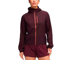 Hoka - Veste de trail running coupe-vent - W Skyflow Jacket Black Cherry pour Femme - Taille L - Noir Noir L