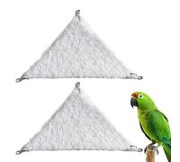 hokable Lot de 2 nids d'oiseaux pour hamster, hamster, maison à suspendre pour pigeon, ara, calopsitte, conure, perruche, cacatoès, rat, dragon barbu (blanc)