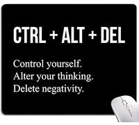 Hokafenle Tapis de souris, tapis de souris avec citations inspirantes, tapis de souris carré imperméable, base en caoutchouc antidérapant, pour ordinateur portable de bureau