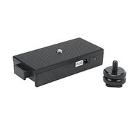 HOKAYOBEXU Plaque d'alimentation pour Batterie NPF série A, Plaque d'alimentation pour Batterie C, 2 Sorties 7,4 V avec Patin, Compatible avec Les Reflex numériques C, Griffe