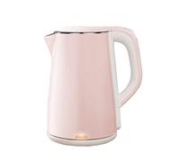 Hokcus Bouilloire en acier inoxydable avec protection contre l'ébullition rapide et l'ébullition à sec, poignée froide tactile 1,8 l, 1,5 kW/rose/rose