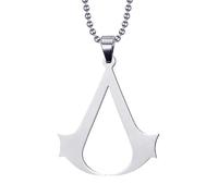 Hokech Acier inoxydable Assassin Syndicate Creed Pendentif Jeu Film Anime Cosplay Collier Hommes Bijoux Enfants Cadeau