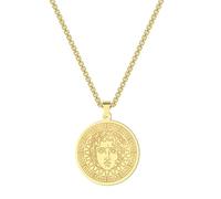 Hokech Ancien Dieu du Soleil Collier Apollon le Dieu du Soleil Pendentif Talisman Collier En Acier Inoxydable Protection Charme Bijoux Cadeau