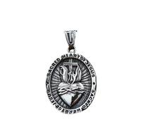 Hokech Mens Acier Inoxydable Sacré-Coeur De Jésus Pendentif Colliers Chaîne Accessoires Bijoux De Mode