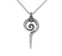 Hokech Mode Vintage Maya Totem Serpent Sceptre Pendentif Punk Hommes Femmes En Acier Inoxydable Pharaon Égyptien Collier Bijoux