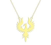 Hokech Phoenix Pendentif Collier pour Femmes Filles En Acier Inoxydable Phoenix Charme Oiseau Cou Chaîne Fantaisie Animal Bijoux Cadeau