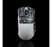 Hokeyio BTL Bande antidérapante en EVA pour souris Razer Deathadder V3 Pro Pro Noir Blanc 0,5 mm