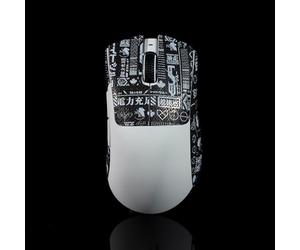 Hokeyio BTL Bande antidérapante en EVA pour souris Razer Deathadder V3 Pro Pro Noir Blanc 0,5 mm