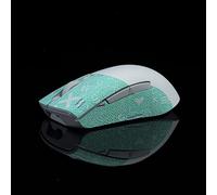 Hokeyio BTL Ruban adhésif antidérapant pour souris ROG Keris sans fil 36 K antidérapant pour sucer la sueur Prédécoupé Ajustement précis Facile à installer Printsteam Bleu 0,5 mm