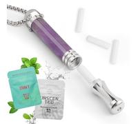 HOKHIM Chaîne de sevrage tabagique avec 6 filtres gratuits - Résistance réglable individuellement - Entraîneur de respiration sans nicotine pour la réduction du stress et l’exercice respiratoire