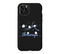 Hokkaido Paysage d'hiver Shimaenaga Oiseau fée Flocon de Neige Mignon Oiseau Coque pour iPhone 11 Pro