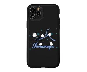 Hokkaido Paysage d'hiver Shimaenaga Oiseau fée Flocon de Neige Mignon Oiseau Coque pour iPhone 11 Pro
