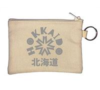 Hokkaido Porte-monnaie japonais Kanji Préfecture du Japon Beige