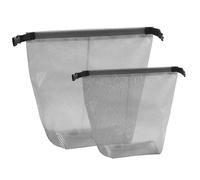 HoKngfis Lot de 2 trousses de toilette, petites trousses de maquillage transparentes, trousse de toilette de voyage pour voyage, voyage à main pour femmes et hommes., gris, Carry-On 10-Inch, Trousse