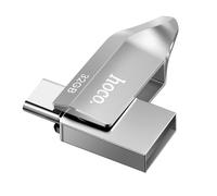 Hoko Clé USB 3.0 / USB-C 32 Go avec Débit Rapide jusqu’à 150 Mo/s Argent