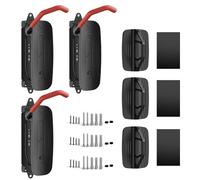 HOKO VELO 30 Lot de 3 supports de vélo muraux avec support de roue arrière - Orientable latéralement, peu encombrant et stable, parfait comme cadeau - Charge maximale : 30 kg pour VTT, vélo de route