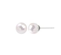 HOKPLITE Boucles d'oreilles en perles synthétiques pour femme, 12/14 mm, grandes perles, clous d'oreilles pour mariée, demoiselle d'honneur, mariage, bijoux cadeaux, Perle, Pas de gemme