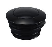 HOKUOTOLITE Bouchon de réservoir de carburant à filetage régulier pour moto Harley Softial Fat Boy Sportster XL1200 883 CVO Touring Dyna Breakout FXSB FXDF FXFB, noir