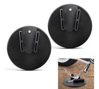 HOKUOTOLITE Jiffy Lot de 2 supports universels pour toutes les motos avec béquille latérale, pour Harley/Kawasaki/Honda/Triumph/Suzuki/BMW, noir givré