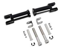 Hokuotolite Kit de montage de support de repose-pieds passager pour Harley Softail Deluxe Fat Boy Heritage Sport Glide Softail Slim Street Bob Breakout Low Rider modèles 2018, 2019, 2020,
