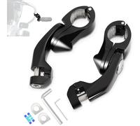 HOKUOTOLITE Kit de montage universel pour repose-pieds d'autoroute à angle court de 32 mm pour Harley Touring Road King Street Glide Softail Dyna Sportster XL 1200 886 avec protection moteur/barre de