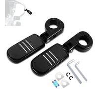 Hokuotolite Poignées de repose-pieds ajustables de 32 mm pour autoroute avec pinces de montage en P, universelles pour Harley, Honda, Kawasaki, Suzuki, Yamaha, Indian, Victory, moto avec barre de