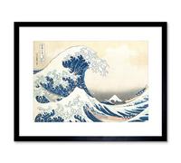 Hokusai Great Wave Off Kanagawa Framed Wall Art Print Génial Mur