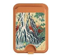 Hokusai Kirifuri Waterfall at Kurokami Mountain Porte-cartes magnétique pour iPhone 16 15 14 13 Pro Max, multicolore