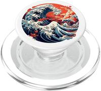 Hokusai, La Grande Vague de Kanagawa, Japon Manga, Tokyo Fun PopSockets PopGrip pour MagSafe
