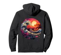 Hokusai La Grande Vague de Kanagawa Nippon Japon Manga Tokyo Sweat à Capuche