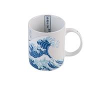 Erik Mug Hokusai – La Grande Vague – Céramique 300 ml Blanc et Bleu