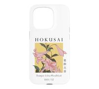 Hokusai Lys Japonais Art Graphique Coque pour iPhone 15 Pro