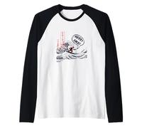 Hokusai Santa Great Wave Joyeux Noël PAPL14763 Manche Raglan