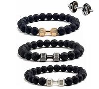 Hokuto Bracelet haltère pour homme, bracelet de gym noir 2