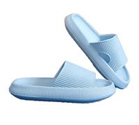 Hokuto Jadery Pantoufle Orthopedique Femme, Jadery Chaussons orthopédiques 4,7 cm Semelle épaisse Antidérapant Pantoufles à bout ouvert, bleu ciel, 38/39 EU