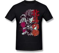 Hokuto No Ken Mens t Shirt Kenshiro Mens Short Sleeves Tee Shirt Fun Graphic Male Beach Tshirt Manches Courtes(XX-Large)