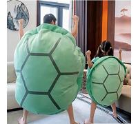 Hokuto Tortue Power Shell, Oreiller de Tortue géante, Oreillers de Coquille de Tortue Portable Kawaii Coussin en Peluche drôle de Cosplay (100cm/39.3in)