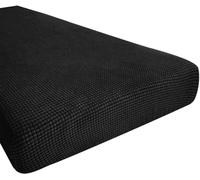 Hokway Couch Cushion Covers Stretch Cushion Covers Sofa Seat Cushion Slipcover Cushion Protector(Black, Medium)