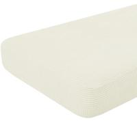 Hokway Housse de Coussin Extensible pour canapé (Blanc crème, Taille L)
