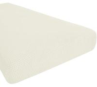 Hokway Housse de Coussin Extensible pour canapé (Blanc crème, Taille M)