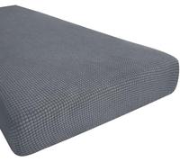 Hokway Housses de Coussin Extensibles et réversibles pour canapé (Gris Clair, Taille M)