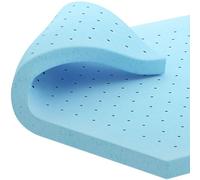 Hokway Surmatelas Respirant en Mousse à mémoire de Forme infusée de Gel avec Design ventilé pour soulager la Pression, pour lit Super King Size (5 cm, 180 x 200 cm)