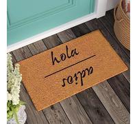 Hola Adios Paillasson pour nouvelle maison, cadeau de pendaison de crémaillère, cadeau de bienvenue, cadeau de mariage, intérieur et extérieur, pour maison, cuisine, salle de bain, décoration