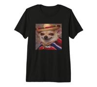 Hola Drôle Espagnol Chihuahua Sombrero Flou Meme T-Shirt Haut de Gamme