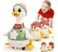 HOLA Jouet Musicaux Bebe 1 an Cadeau Enfant 2 an Garcon et Filles Jouet Musical Jeux Bébé 6-12 Mois Canard Dansant 3 Paquets Cadeaux d'anniversaire Présentations de L'heure du Ventre en Mouvement