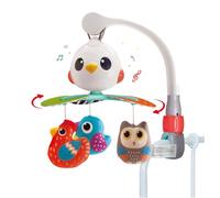 Hola - Mobile musical pour bébé - Pour berceau, poussette et réglable à n'importe quel espace - Oiseaux de jouet avec 10 chansons relaxantes - Arc de jeu bébé avec mode silencieux - +0 mois - Rotation