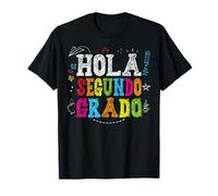 Hola Segundo Grado 2e année Professeur d'espagnol rentrée Scolaire T-Shirt