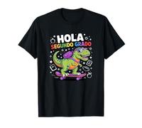 Hola Segundo Grado Dinosaur Hello 2nd Grade Spanish Teacher T-Shirt